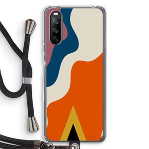CaseCompany Noor A: Sony Sony Xperia 10 III Transparant Hoesje met koord