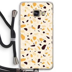 CaseCompany Terrazzo N°13: Samsung Galaxy A3 (2016) Transparant Hoesje met koord