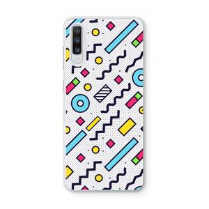 CaseCompany 8-bit N°8: Samsung Galaxy A70 Transparant Hoesje
