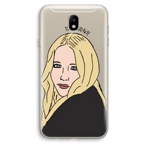 CaseCompany Mary Kate: Samsung Galaxy J7 (2017) Transparant Hoesje