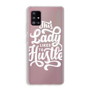 CaseCompany Hustle Lady: Samsung Galaxy A51 5G Transparant Hoesje