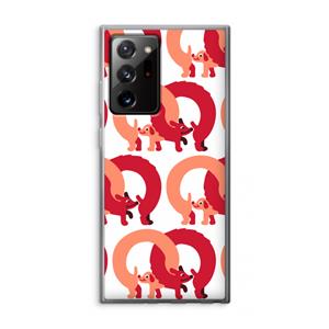 CaseCompany Dogs: Samsung Galaxy Note 20 Ultra / Note 20 Ultra 5G Transparant Hoesje