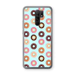 CaseCompany Donuts: Xiaomi Redmi 9 Transparant Hoesje