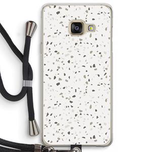 CaseCompany Terrazzo N°14: Samsung Galaxy A3 (2016) Transparant Hoesje met koord