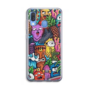 CaseCompany Vexx Mixtape: Samsung Galaxy A40 Transparant Hoesje