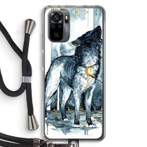 CaseCompany Bleeding Soul: Xiaomi Redmi Note 10 Pro Transparant Hoesje met koord