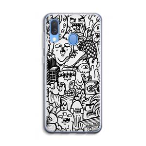CaseCompany Vexx Mixtape #2: Samsung Galaxy A40 Transparant Hoesje