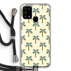 CaseCompany Paradise: Samsung Galaxy M31 Transparant Hoesje met koord