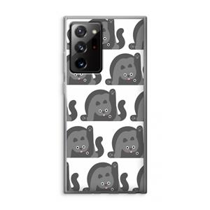 CaseCompany Cats: Samsung Galaxy Note 20 Ultra / Note 20 Ultra 5G Transparant Hoesje