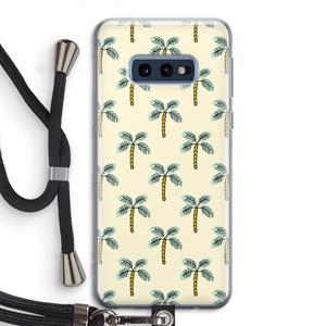 CaseCompany Paradise: Samsung Galaxy S10e Transparant Hoesje met koord