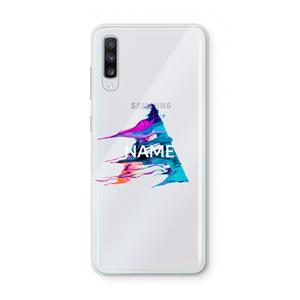 CaseCompany Abstract Spectrum: Samsung Galaxy A70 Transparant Hoesje