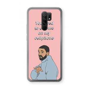 CaseCompany Hotline bling: Xiaomi Redmi 9 Transparant Hoesje