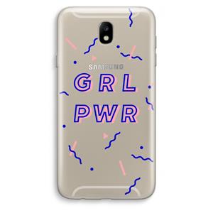 CaseCompany GRL PWR: Samsung Galaxy J7 (2017) Transparant Hoesje