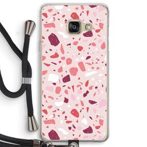 CaseCompany Terrazzo N°15: Samsung Galaxy A3 (2016) Transparant Hoesje met koord