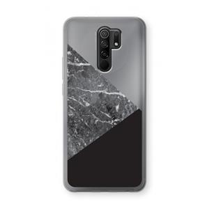 CaseCompany Combinatie marmer: Xiaomi Redmi 9 Transparant Hoesje