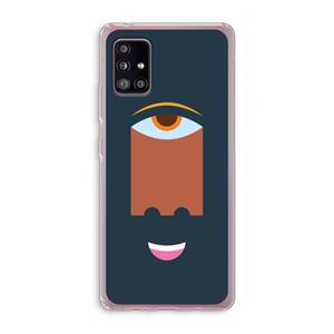 CaseCompany Mono M: Samsung Galaxy A51 5G Transparant Hoesje