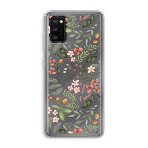 CaseCompany Sweet little flowers: Samsung Galaxy A41 Transparant Hoesje