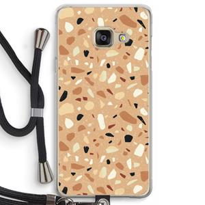 CaseCompany Terrazzo N°17: Samsung Galaxy A3 (2016) Transparant Hoesje met koord