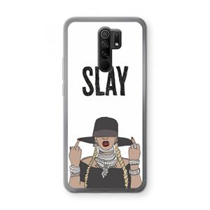 CaseCompany Slay All Day: Xiaomi Redmi 9 Transparant Hoesje