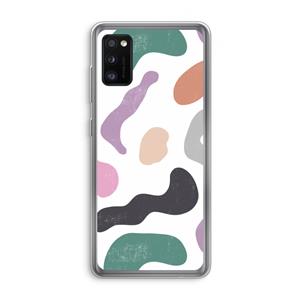 CaseCompany Memphis Shapes: Samsung Galaxy A41 Transparant Hoesje