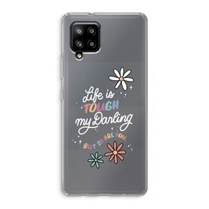 CaseCompany Tough Life: Samsung Galaxy A42 5G Transparant Hoesje