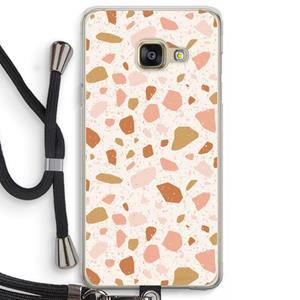 CaseCompany Terrazzo N°18: Samsung Galaxy A3 (2016) Transparant Hoesje met koord