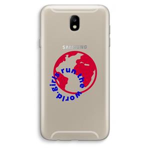 CaseCompany Run The World: Samsung Galaxy J7 (2017) Transparant Hoesje