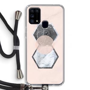 CaseCompany Creatieve toets: Samsung Galaxy M31 Transparant Hoesje met koord