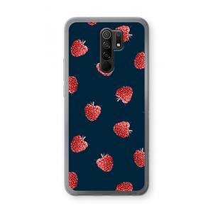 CaseCompany Framboosjes: Xiaomi Redmi 9 Transparant Hoesje