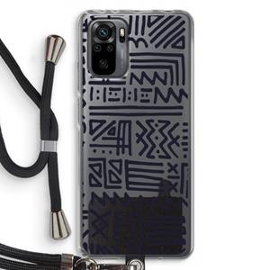 CaseCompany Marrakech print: Xiaomi Redmi Note 10 Pro Transparant Hoesje met koord