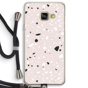 CaseCompany Terrazzo N°20: Samsung Galaxy A3 (2016) Transparant Hoesje met koord