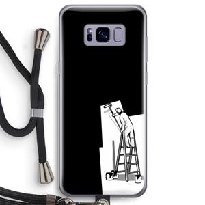 CaseCompany Musketon Painter: Samsung Galaxy S8 Transparant Hoesje met koord