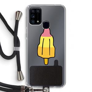 CaseCompany Raketijsje: Samsung Galaxy M31 Transparant Hoesje met koord