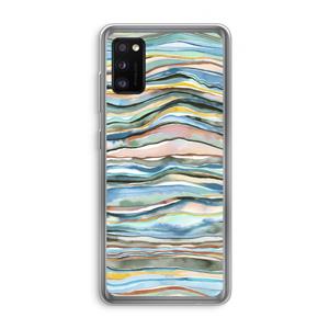 CaseCompany Watercolor Agate: Samsung Galaxy A41 Transparant Hoesje