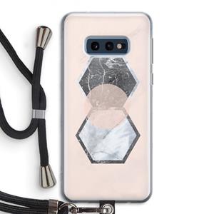 CaseCompany Creatieve toets: Samsung Galaxy S10e Transparant Hoesje met koord