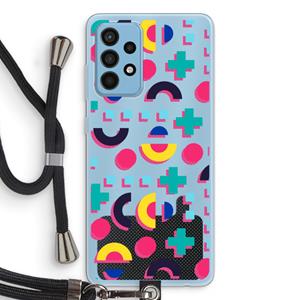 CaseCompany 8-bit N°2: Samsung Galaxy A52 Transparant Hoesje met koord
