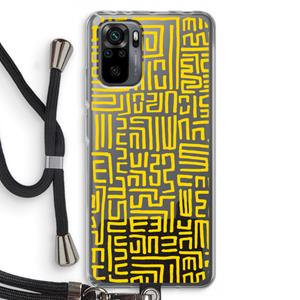 CaseCompany Majorelle Blue Print: Xiaomi Redmi Note 10 Pro Transparant Hoesje met koord