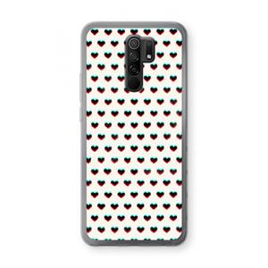 CaseCompany Hartjes: Xiaomi Redmi 9 Transparant Hoesje