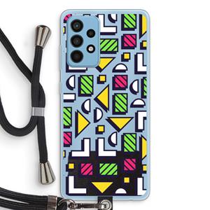 CaseCompany 8-bit N°4: Samsung Galaxy A52 Transparant Hoesje met koord