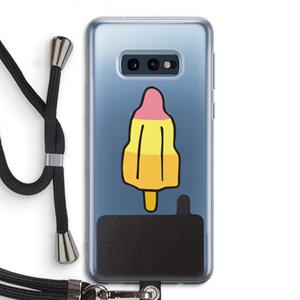 CaseCompany Raketijsje: Samsung Galaxy S10e Transparant Hoesje met koord