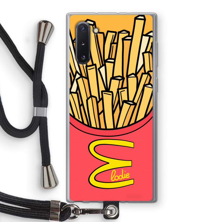 CaseCompany McElodie: Samsung Galaxy Note 10 Transparant Hoesje met koord