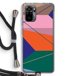 CaseCompany Gestalte 1: Xiaomi Redmi Note 10 Pro Transparant Hoesje met koord