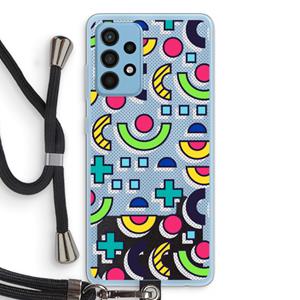 CaseCompany 8-bit N°6: Samsung Galaxy A52 Transparant Hoesje met koord