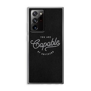CaseCompany Capable: Samsung Galaxy Note 20 Ultra / Note 20 Ultra 5G Transparant Hoesje