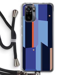CaseCompany Gestalte 3: Xiaomi Redmi Note 10 Pro Transparant Hoesje met koord