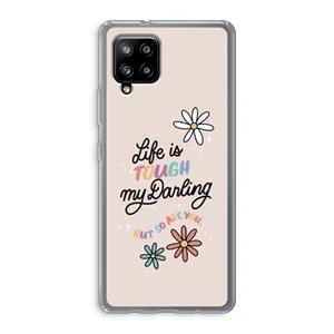 CaseCompany Tough Life: Samsung Galaxy A42 5G Transparant Hoesje