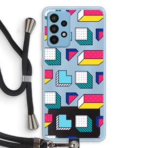 CaseCompany 8-bit N°7: Samsung Galaxy A52 Transparant Hoesje met koord
