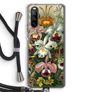 CaseCompany Haeckel Orchidae: Sony Sony Xperia 10 III Transparant Hoesje met koord