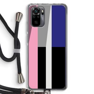 CaseCompany Gestalte 4: Xiaomi Redmi Note 10 Pro Transparant Hoesje met koord