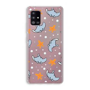 CaseCompany Manta: Samsung Galaxy A51 5G Transparant Hoesje